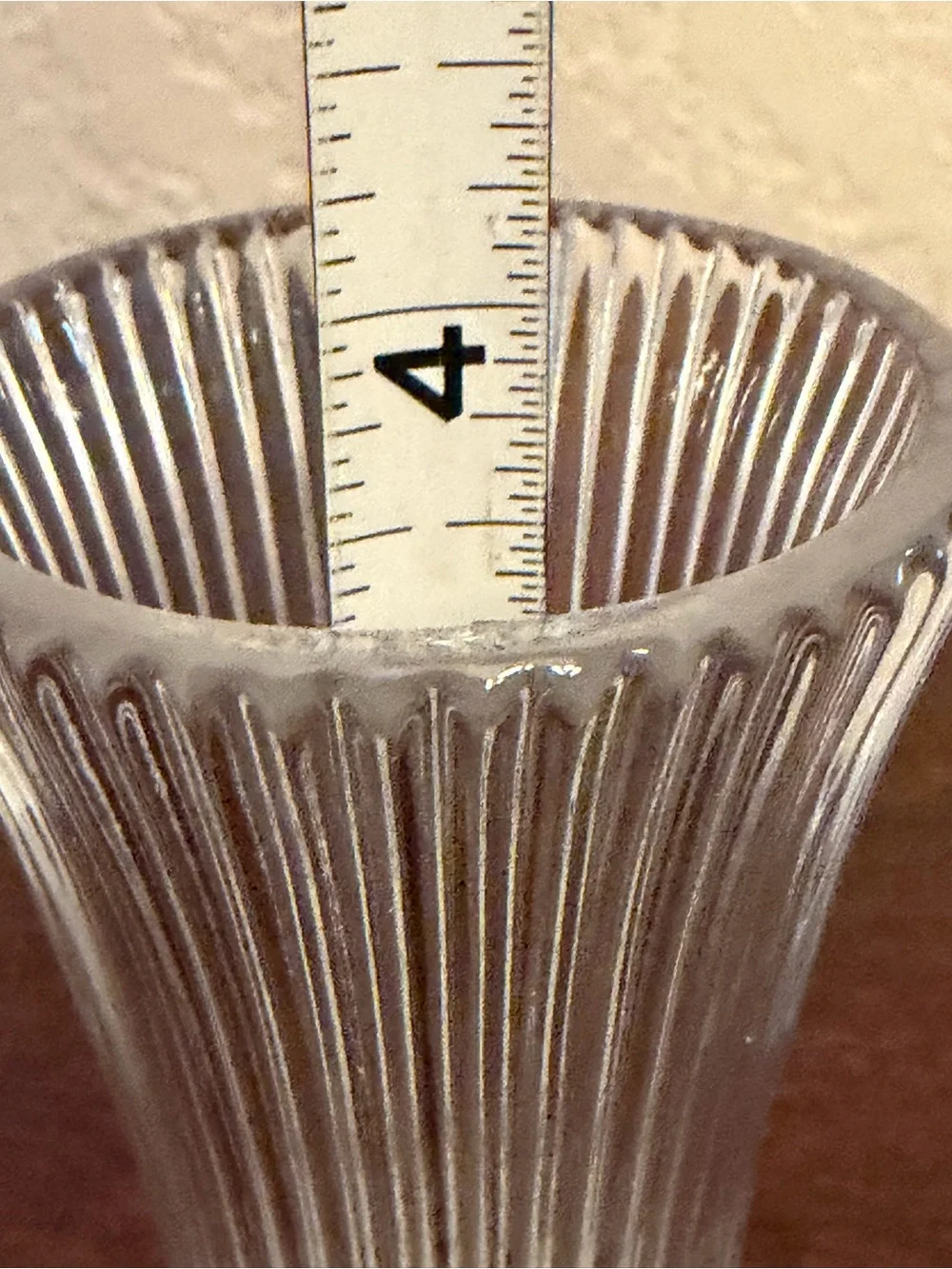 Vtg Fostoria Melissa Ribbed Bud Vase 4.75